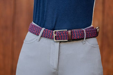Cavalier Belt Burgundy/Navy
