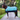 Grace 1200 Denier  Rug No Fill  - Turquoise and Navy