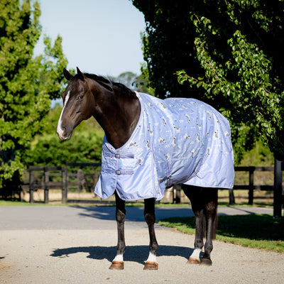 Violet Stripes Light Rug