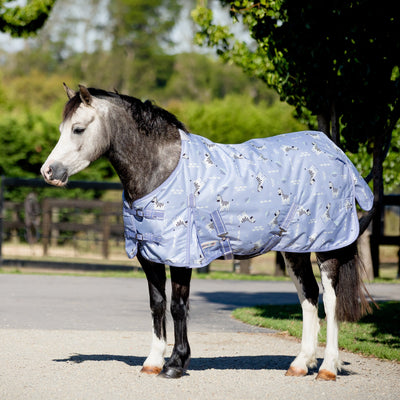Violet Stripes Pony Light Rug