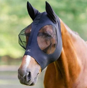 Goodwoods Stretch Bug Eye Fly Mask Burgundy