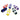Eureka - Two Toned Dandy Brushes -12 Pack  Mixed Colours