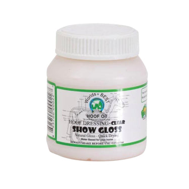 Worlds Best Hoof Oil - Show Gloss - Plastic Jar/Brush