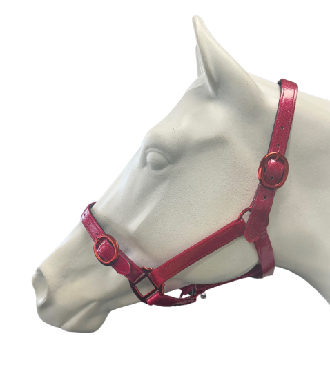 Showcraft - PVC Glitter Halter  - Red