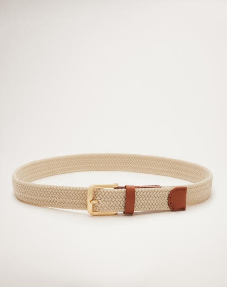RB Sellars Men's Woven Belt - Natural L-XL
