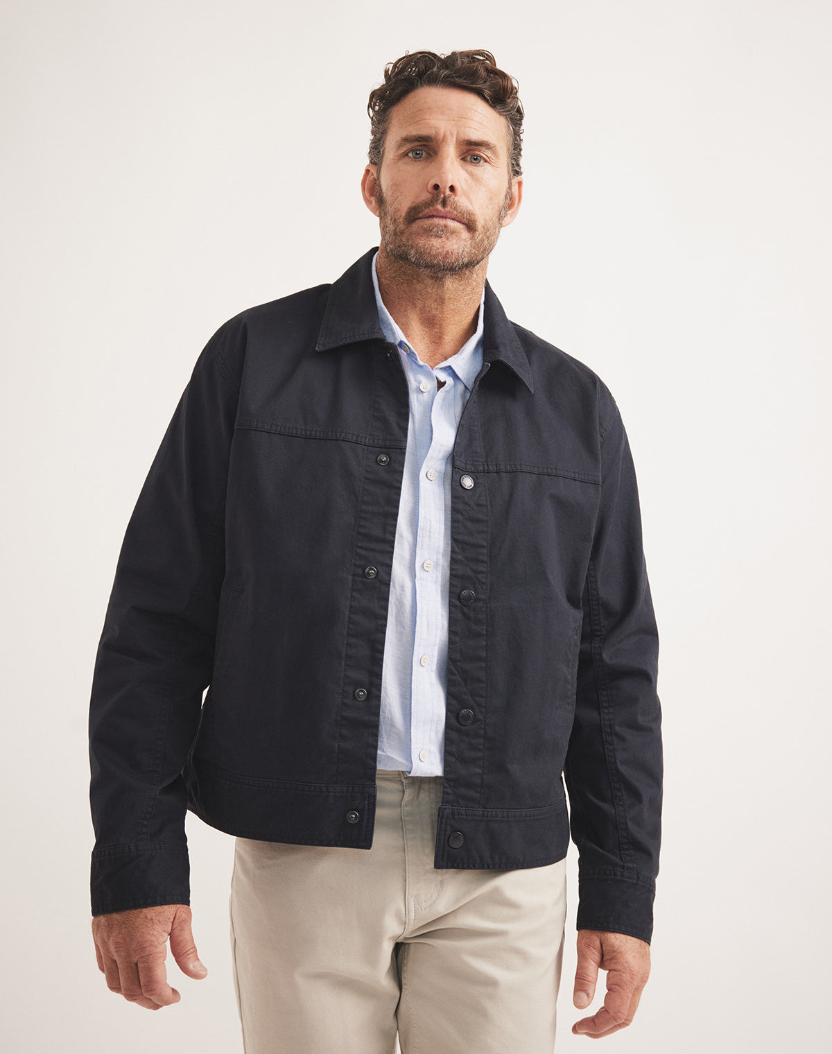 RB Sellars Canvas Jacket Navy Goodwoods Saddlery