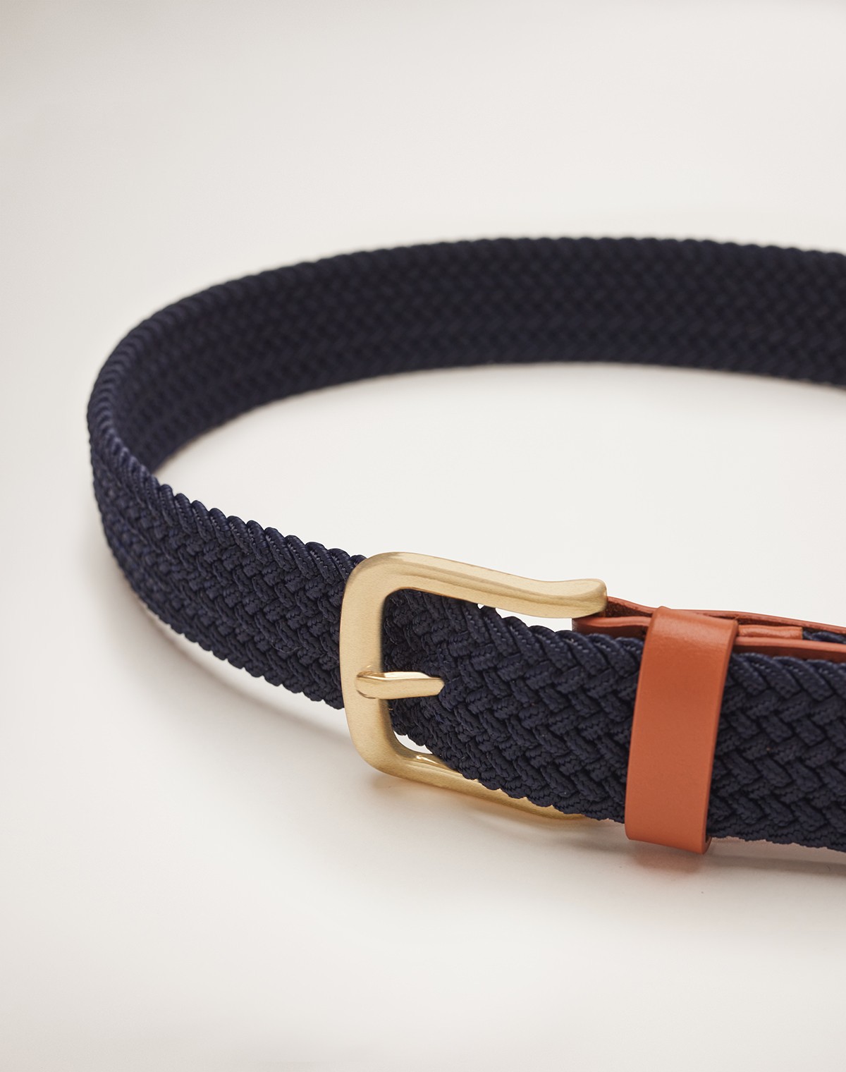 RB Sellars Men's Woven Belt - Navy M-L