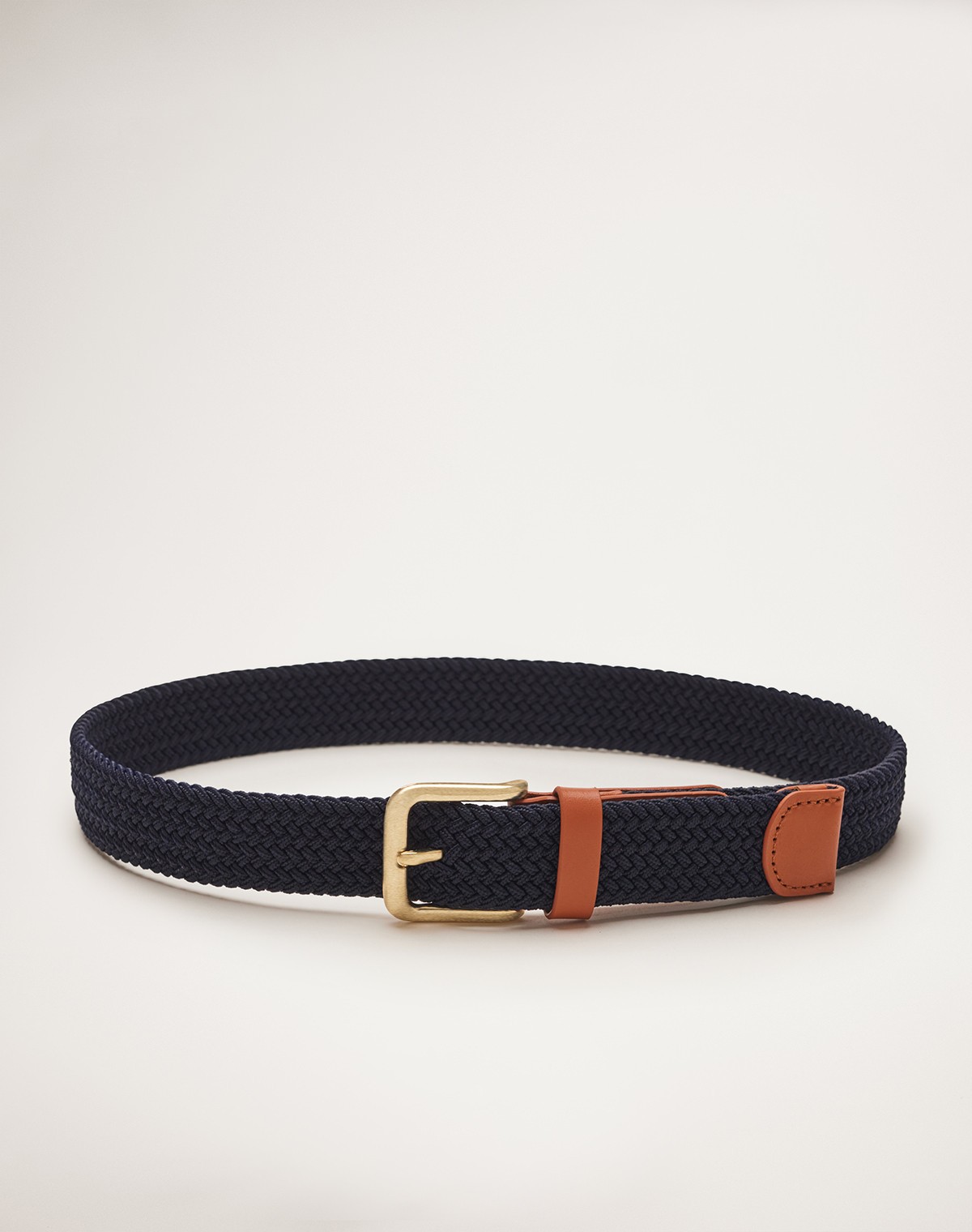 RB Sellars Men's Woven Belt - Navy L-XL